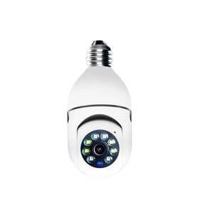 Wifi panorama camera mikrofonlu 360 derece döner led ışıklı gece görüşlü full hd ampul kamera